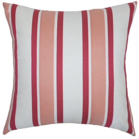 Stripe Punch Outdoor Pillow  by Square Feathers