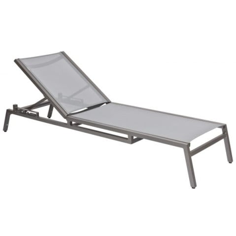 Woodard Palm Coast Aluminum Adjustable Sling Chaise Lounge  by Woodard