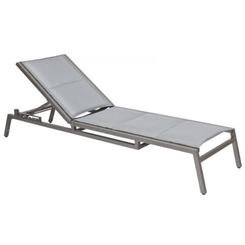 Woodard Palm Coast Aluminum Adjustable Padded Sling Chaise Lounge  by Woodard