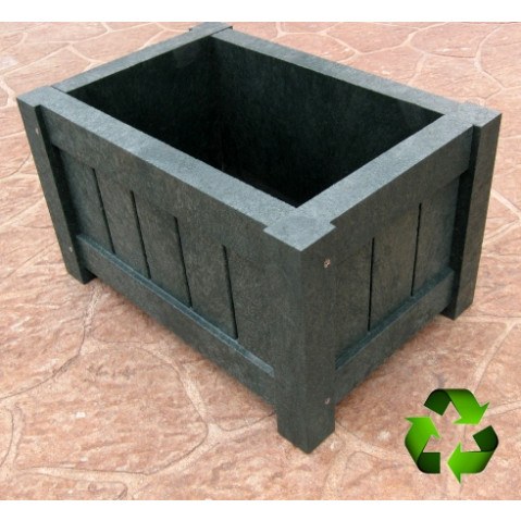 Frontera Recycled Plastic Planter - Rectangular  by Plastic Recycling of Iowa