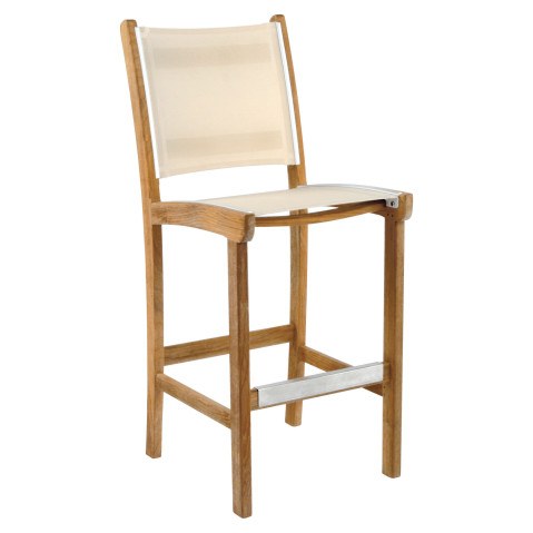Kingsley Bate St. Tropez Teak Armless Bar Chair