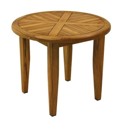 Outdoor Interiors Teak Side Table  by Outdoor Interiors