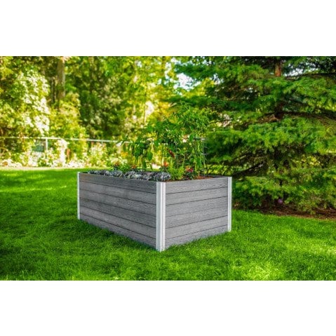 Vita Urbana 3'x5' Keyhole Gray Composting Garden Bed  by Vita