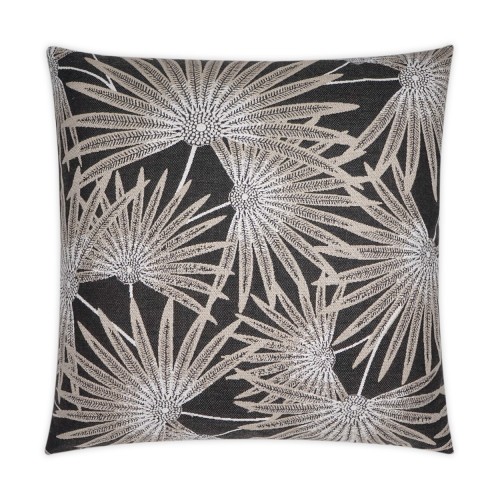Etta Black Outdoor Pillow 22x22, Outdoor Furniture Accent Pillows