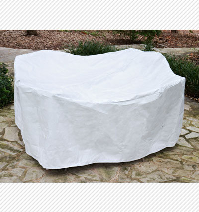Round Table Dining Set Cover White