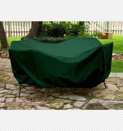 Protective Weatherma Round Table Dining Set Cover Forest Green