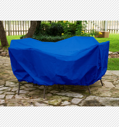 Protective Weatherma Round Table Dining Set Cover Pacific Blue