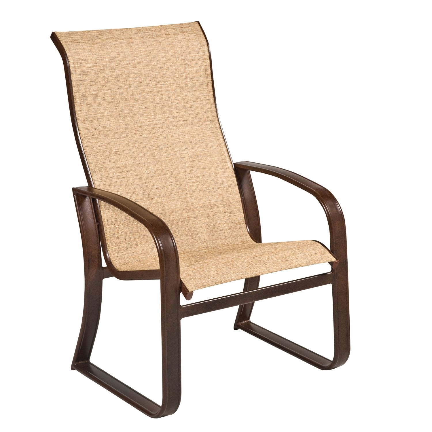 Woodard Cayman Isle Aluminum Sling High-Back Dining Chair