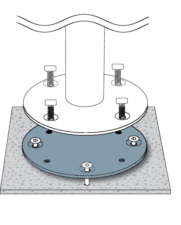 Jardinico MKC501 Concrete Mount Kit