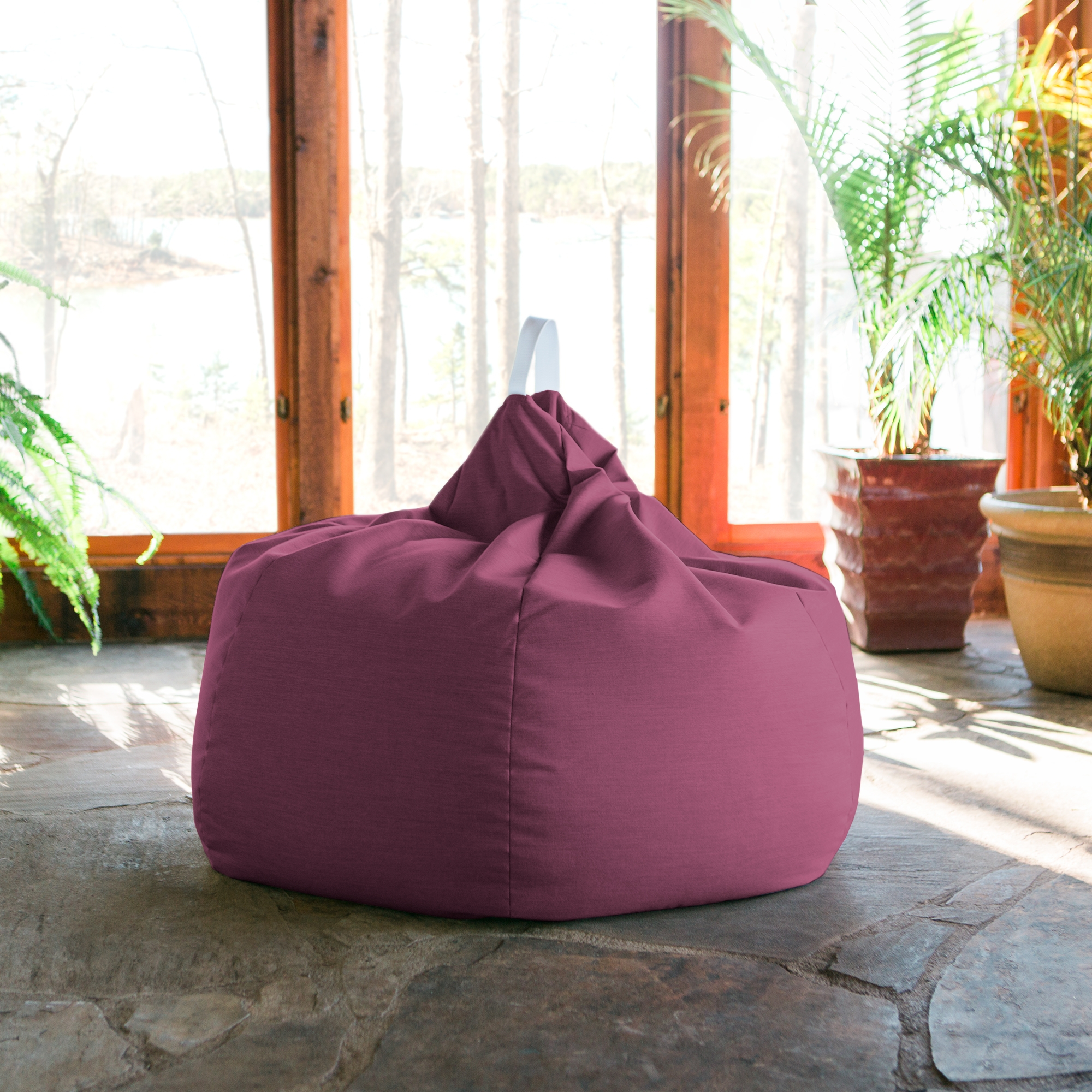 Kiss Outdoor Patio Bean Bag Chair - Iris