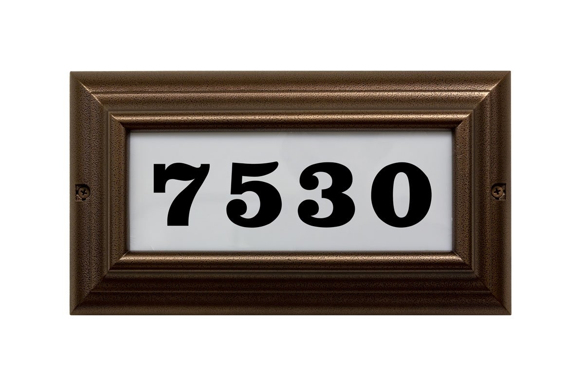 Edgewood Standard Lighted Address Plaque