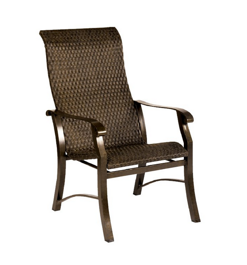 Cort Aluminum High Back Dining Arm Chair