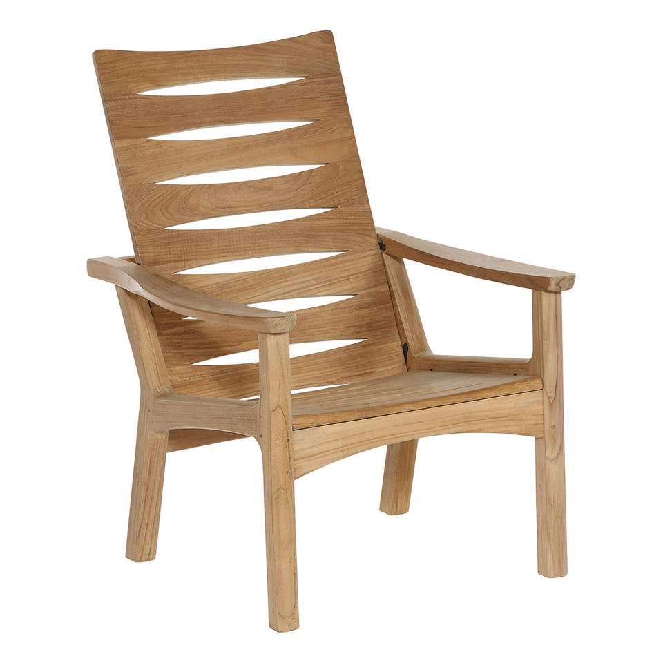 Barlow Tyrie Monterey Teak Deep Seating Adjustable Armchair