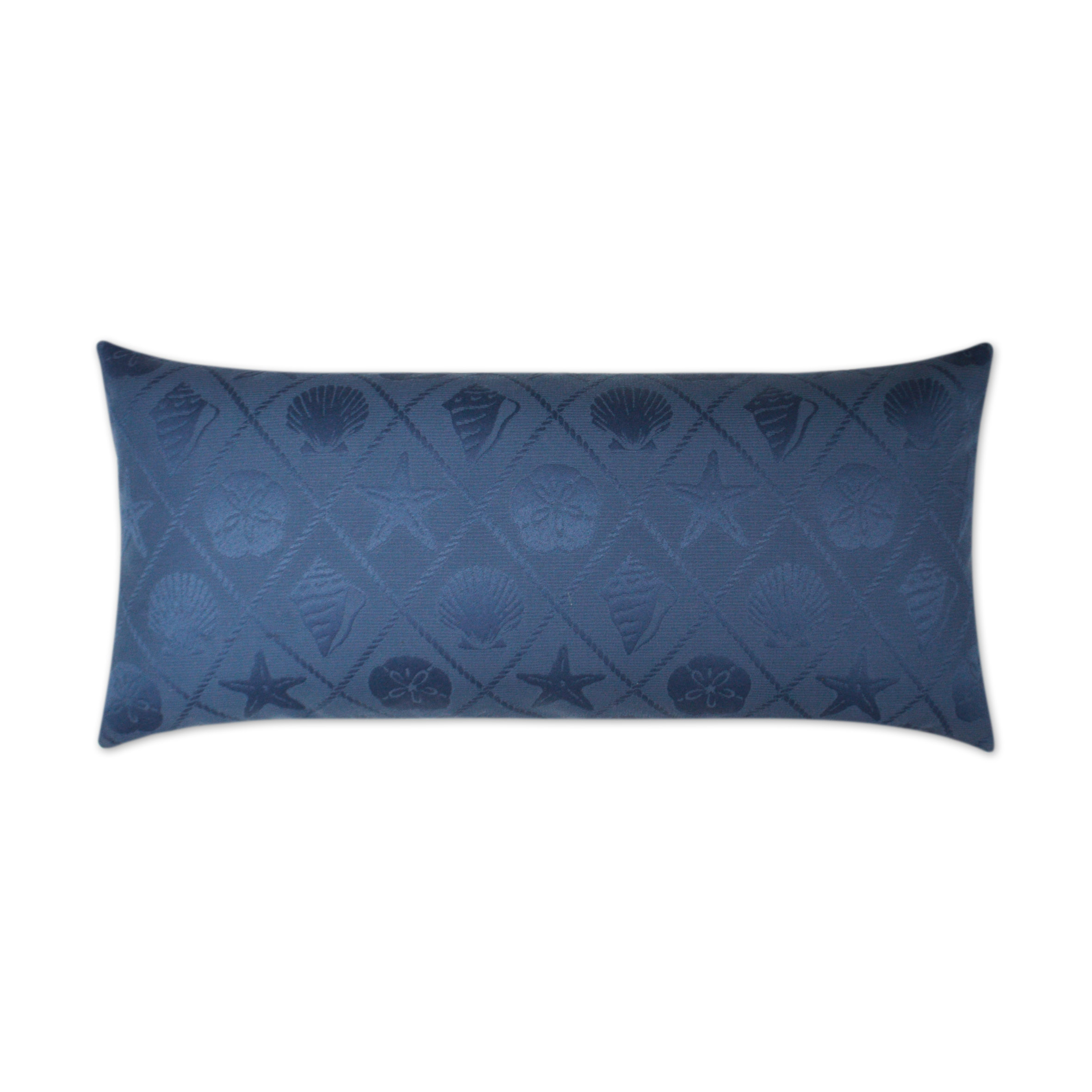 Shell Trellis Lumbar Outdoor Pillow 24x12