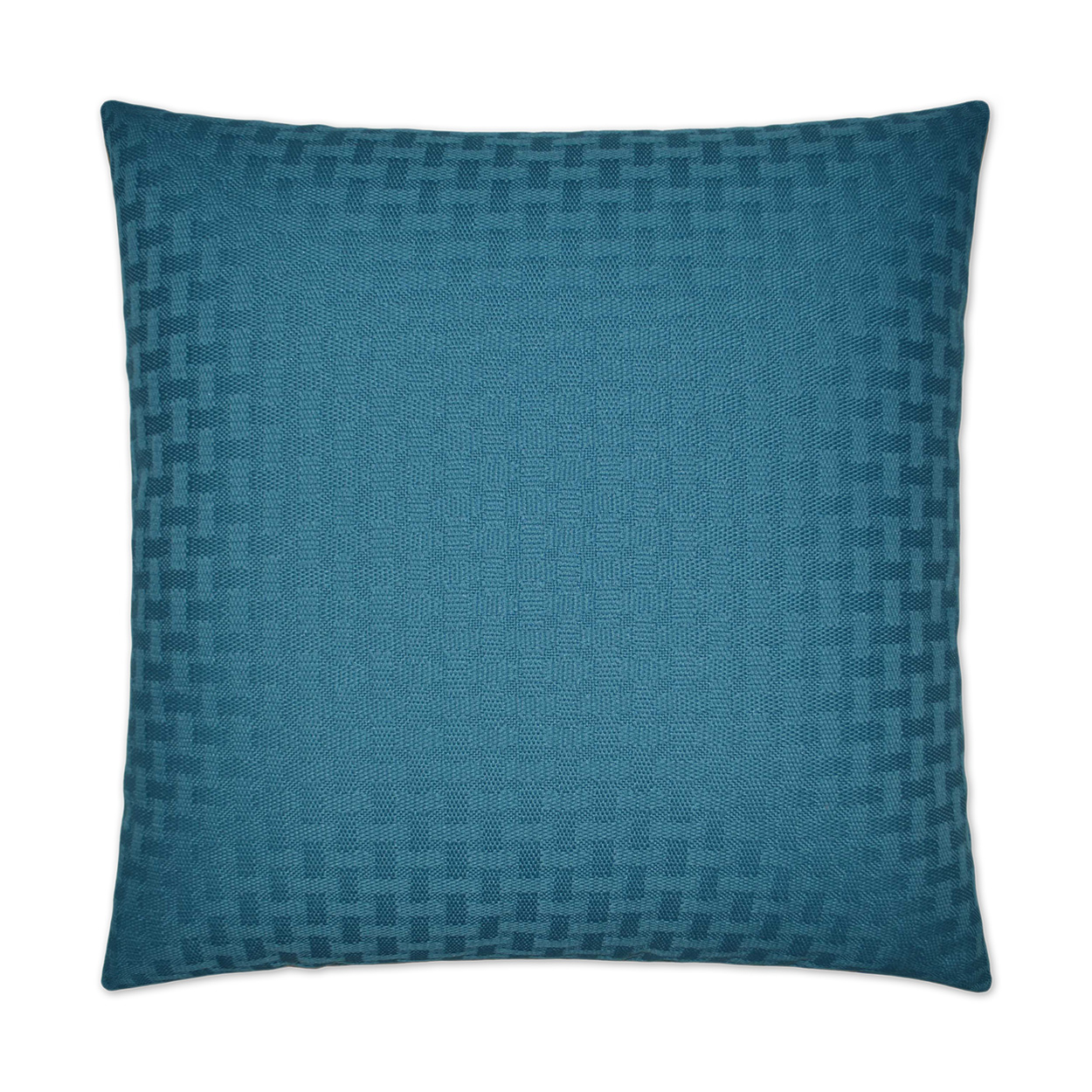 Carmel Weave Turquoise Outdoor Pillow 22x22