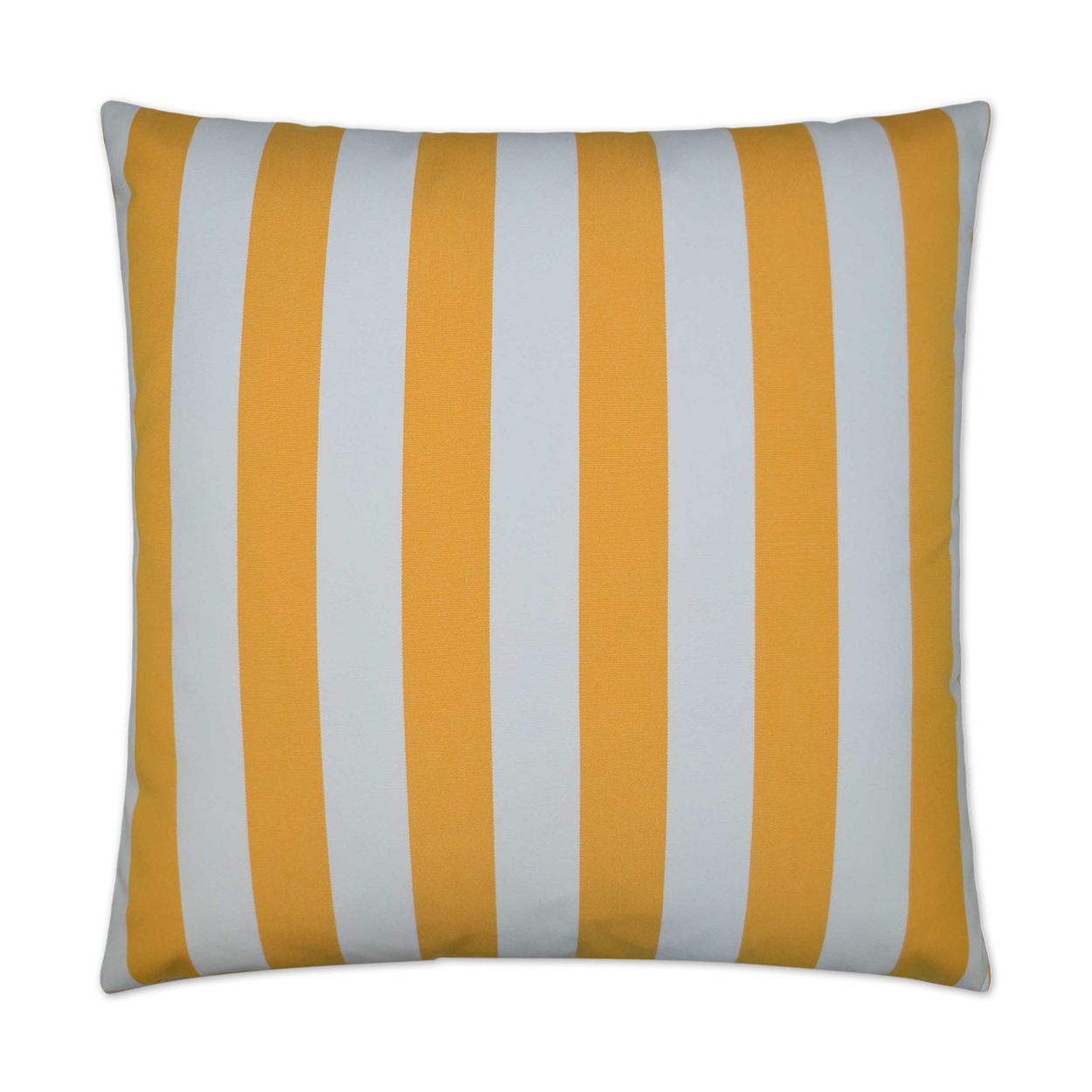 Cafe Stripe Yellow Outdoor Pillow 22x22