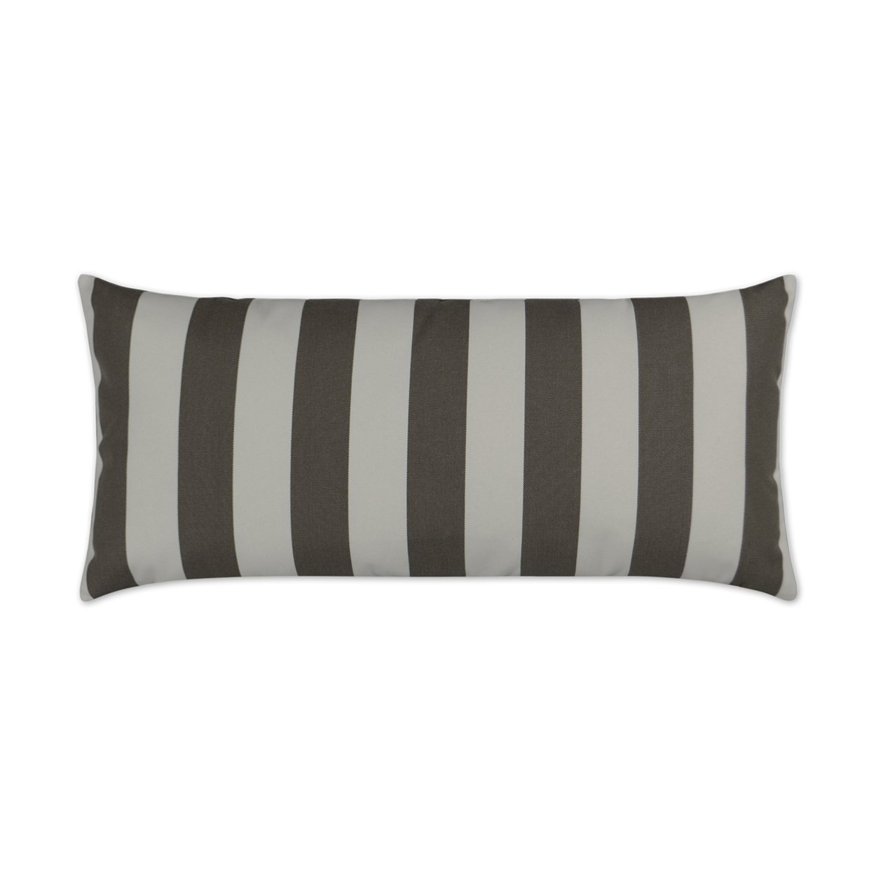 Cafe Stripe Driftwood Lumbar Outdoor Pillow 24x12