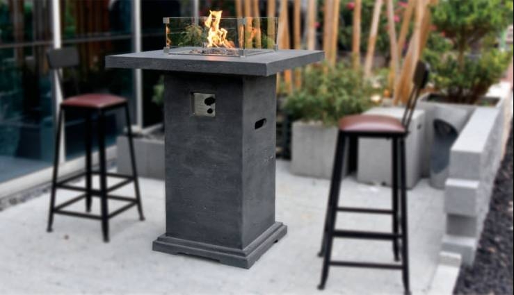 Montreal Bar Height Fire Table