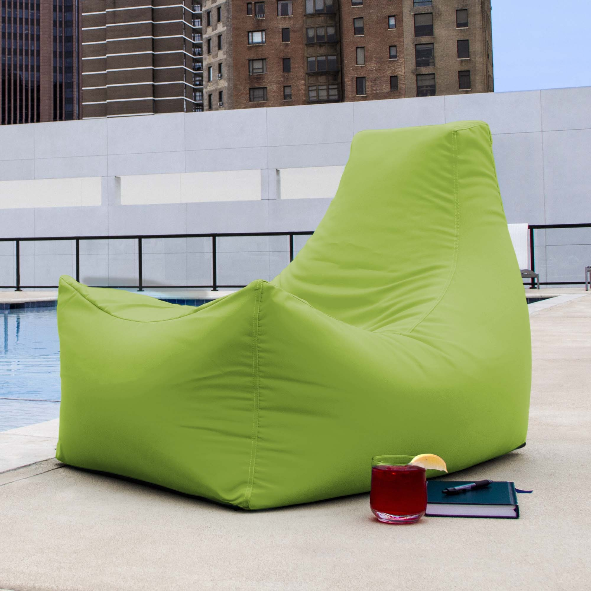 Juniper Outdoor Patio Bean Bag Chair - Lime