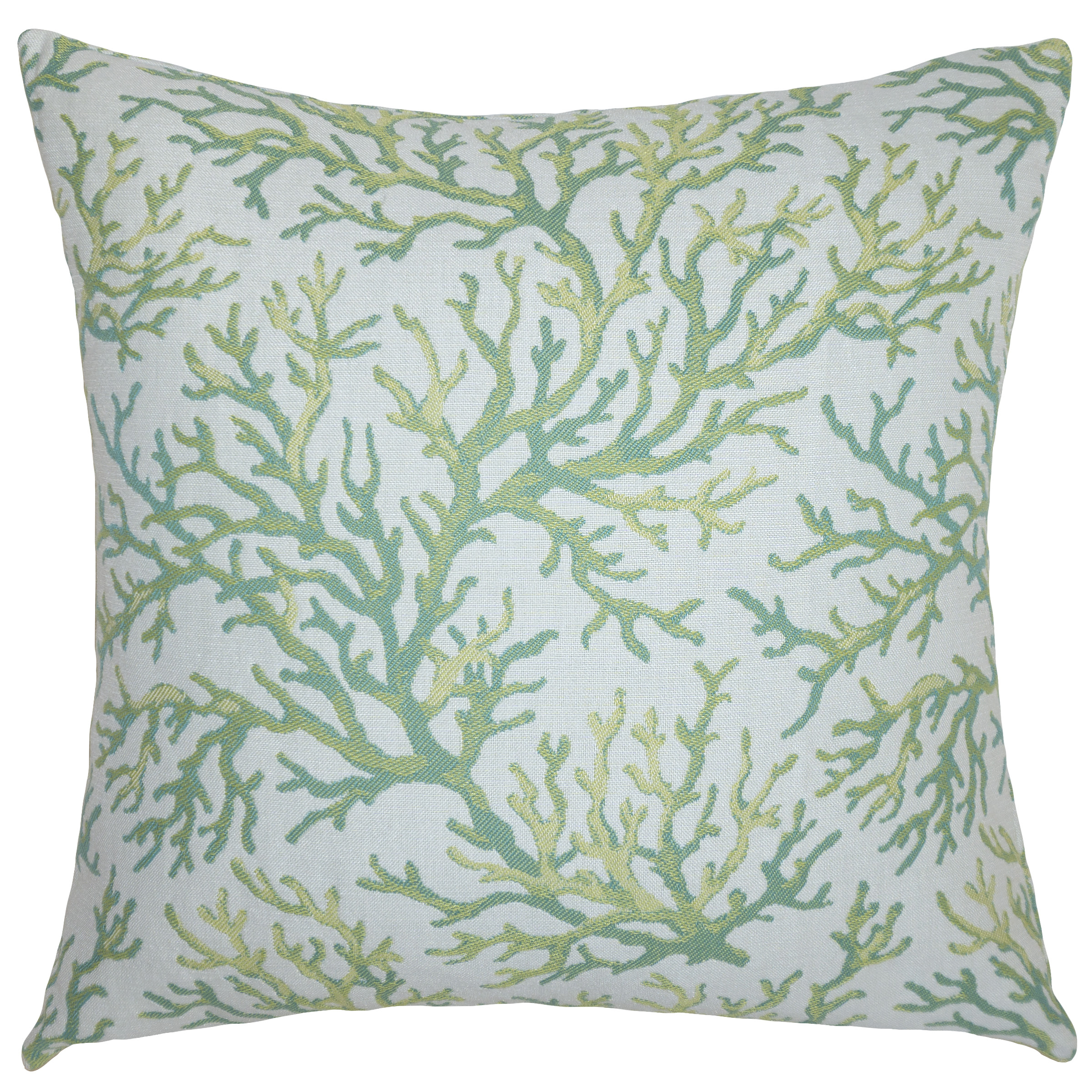 Coral Lime Outdoor Pillow