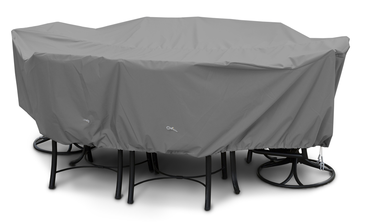 Oval/Rectangular Dining Set Cover - 94L x 64W x 28H in.