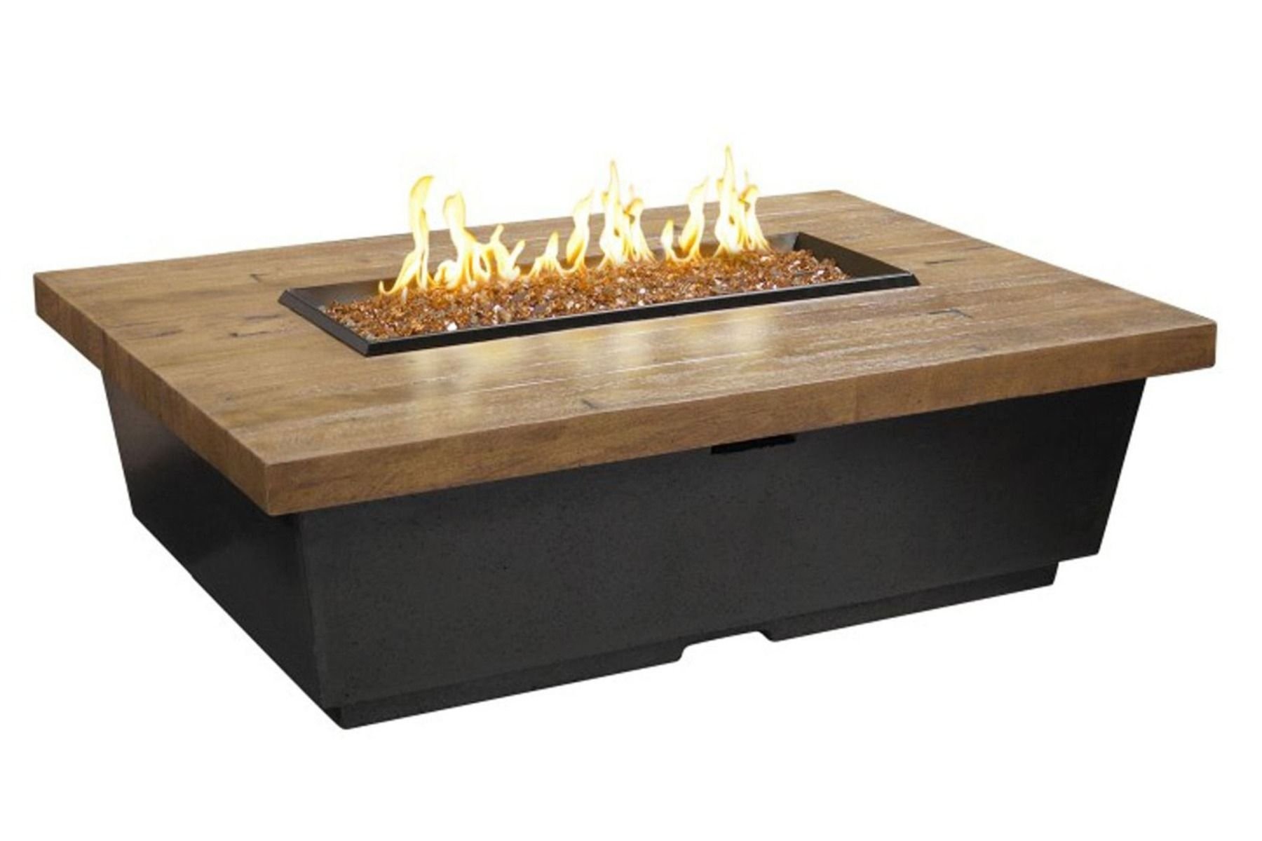 Contempo Reclaimed Wood Fire Table - LP Select w/ Drawer