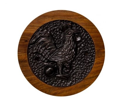 Dark Bronze Rooster Doorbell Button