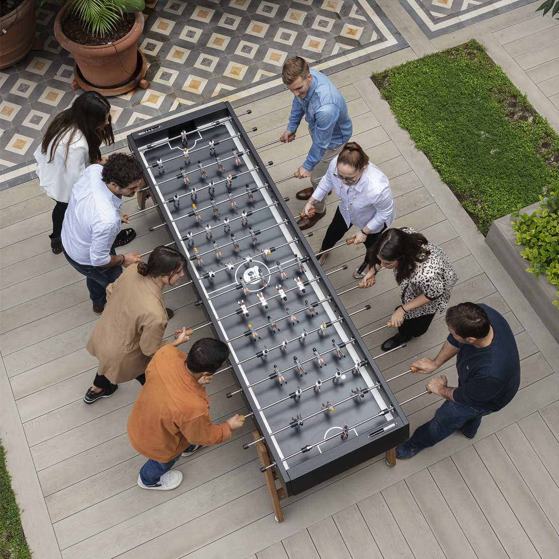 RS Barcelona RS Max 8 Player Indoor/Outdoor Foosball Table