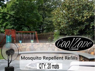 SUNHEAT Misting Fan Mosquito Repellent Replacement Mats