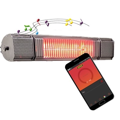 SUNHEAT and BEAT 1500W Electric Heater with Bluetooth Speaker