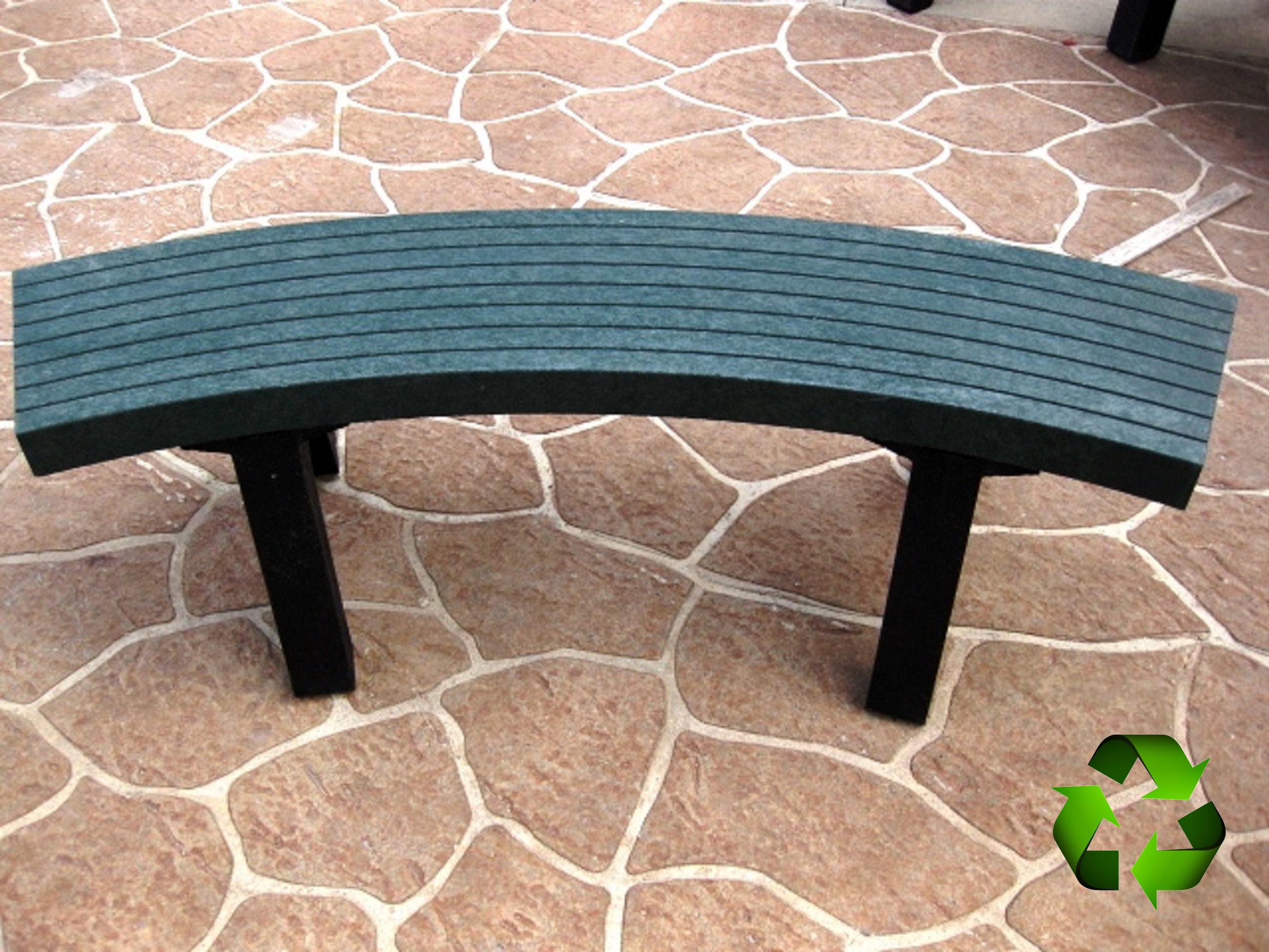 Telluride Recycled Plastic Bench - Curved or Straight
