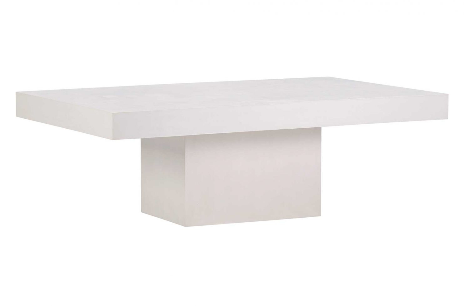 Seasonal Living Perpetual Concrete Terrace Coffee Table - Ivory White